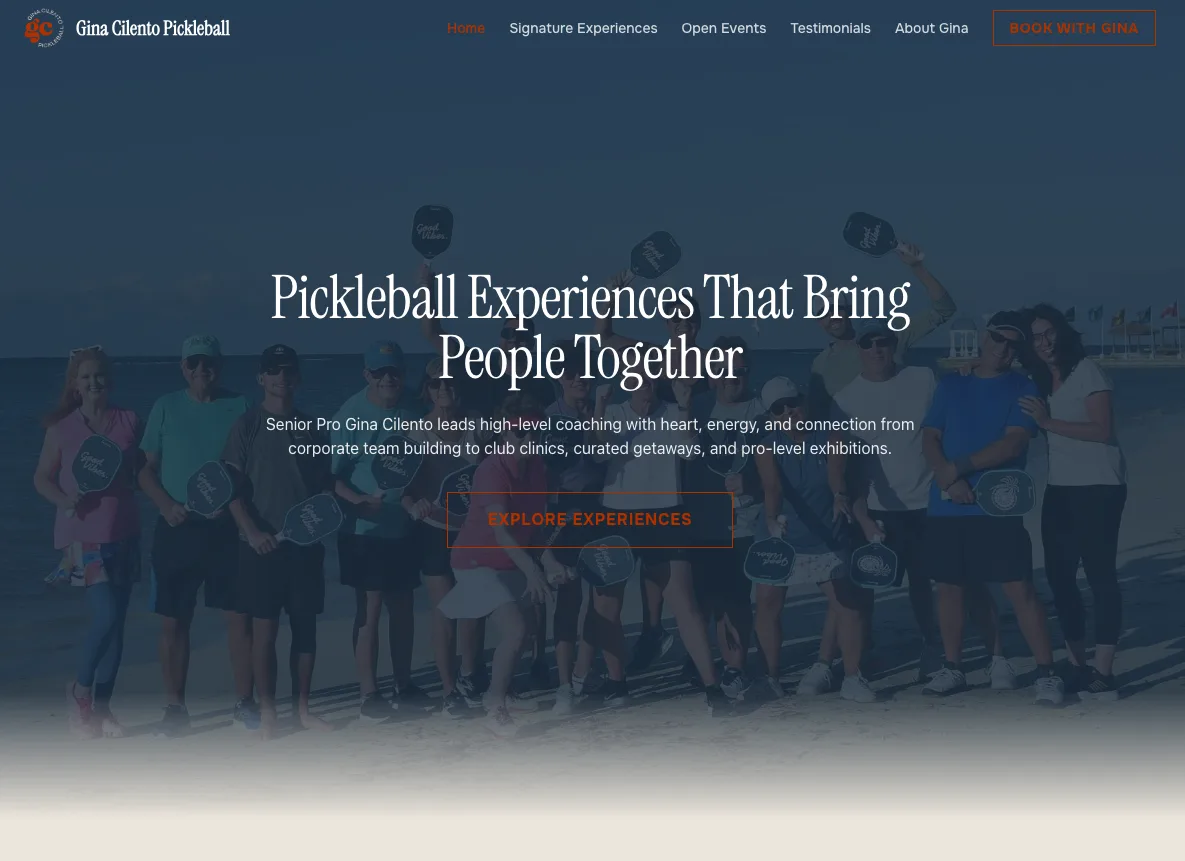Gina Cilento Pickleball website