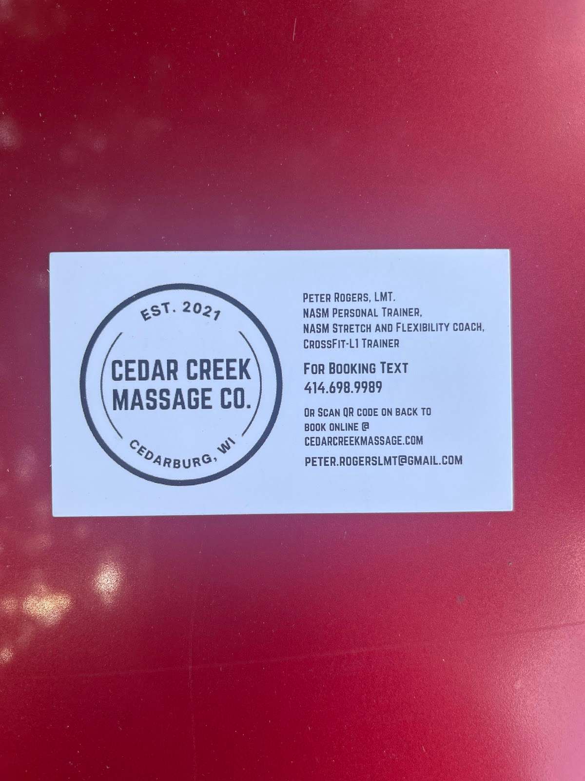 Cedar Creek Massage Co. — photo 2